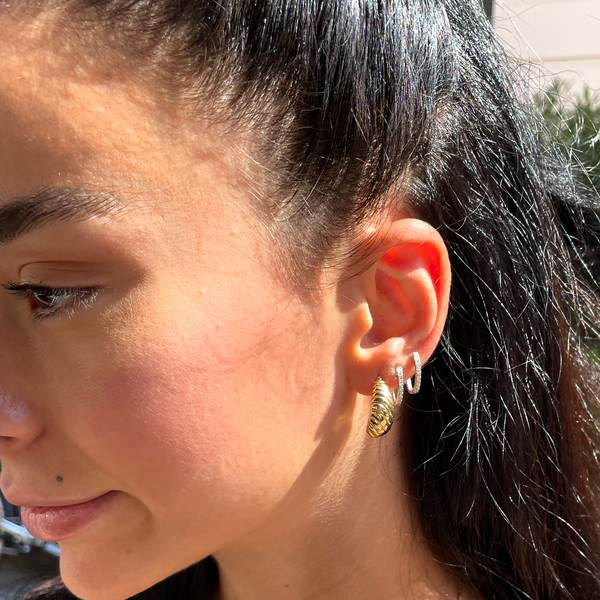 Crescent Dome Earrings