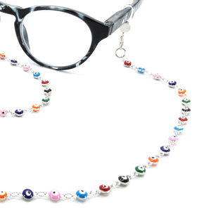 Rainbow Evil Eye Metallic Chain - Rainbow Notting Hill