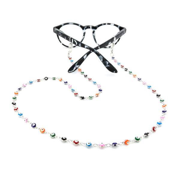 Rainbow Evil Eye Metallic Chain - Rainbow Notting Hill