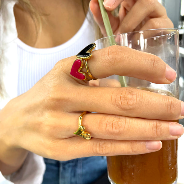 Heart Ring With Stone