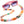 Load image into Gallery viewer, Rainbow Pink Sunglasses Chain
