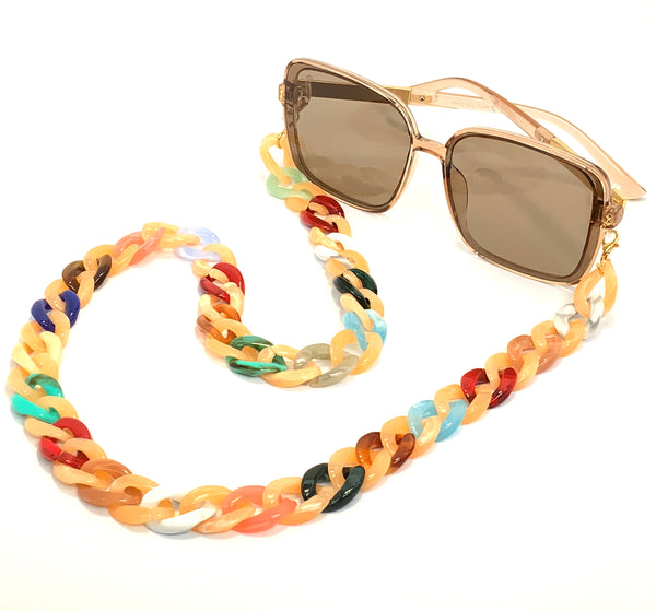 Rainbow Peach Sunglasses Chain