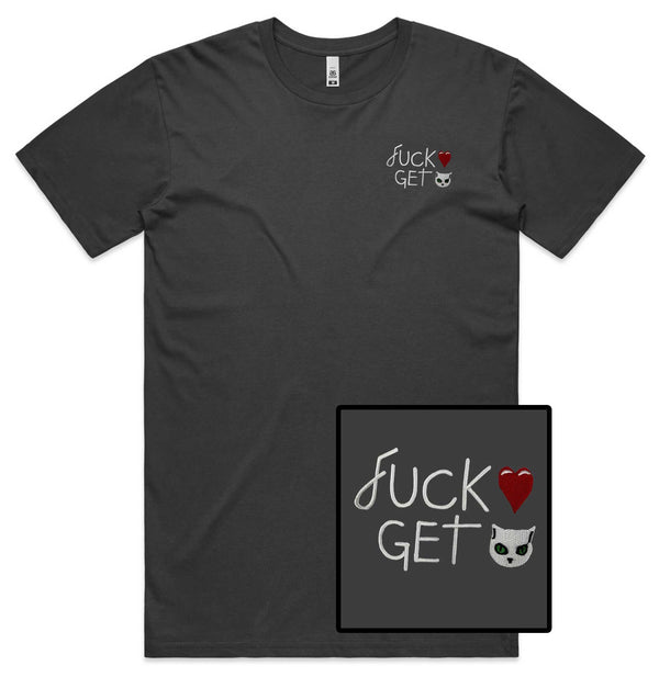 Love Cat Embroidered T-Shirt