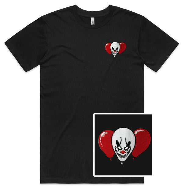 Clown Balloon Embroidered T-Shirt