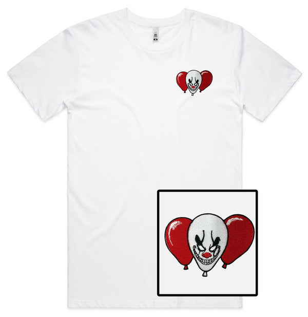 Clown Balloon Embroidered T-Shirt
