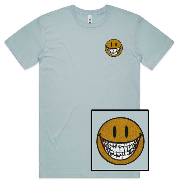 Smile Teeth Embroidered T-Shirt