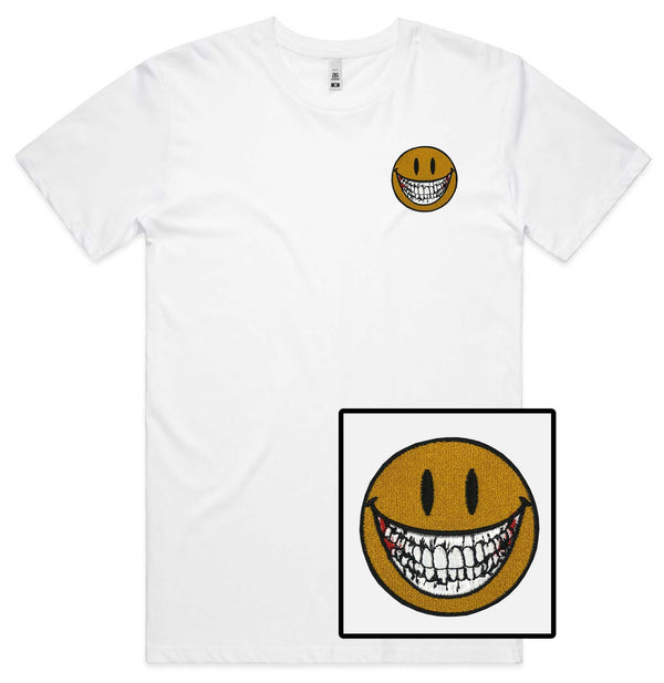 Smile Teeth Embroidered T-Shirt