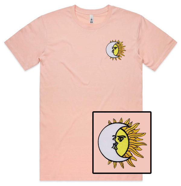 Sun & Moon Embroidered T-Shirt