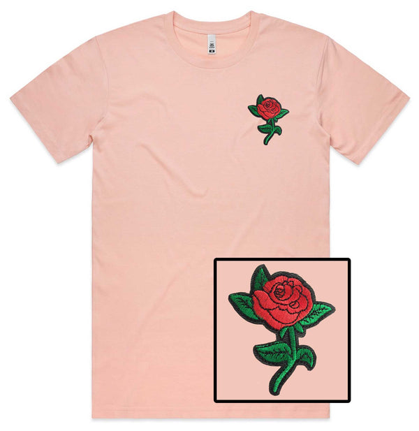 Rose Embroidered T-Shirt