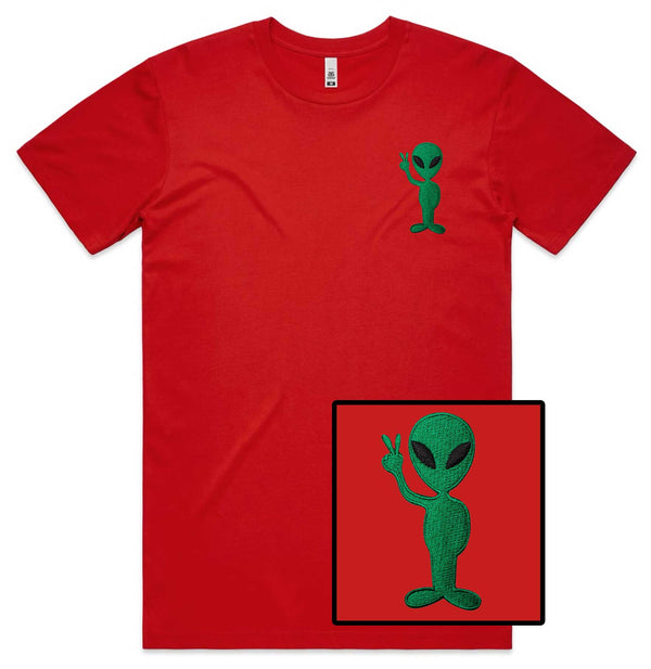Alien Embroidered T-Shirt