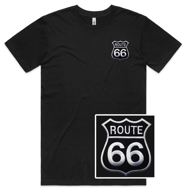 Route 66 Embroidered T-Shirt