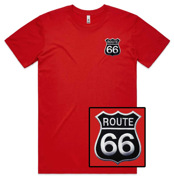 Route 66 Embroidered T-Shirt