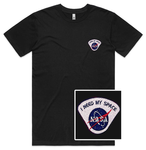 I Need My Space NASA Embroidered T-Shirt