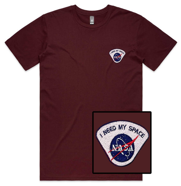 I Need My Space NASA Embroidered T-Shirt