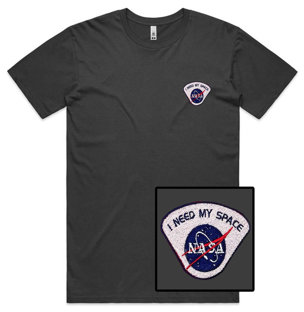 I Need My Space NASA Embroidered T-Shirt