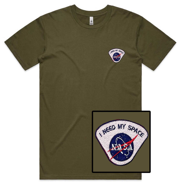 I Need My Space NASA Embroidered T-Shirt