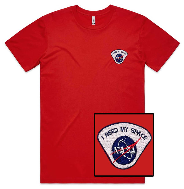 I Need My Space NASA Embroidered T-Shirt