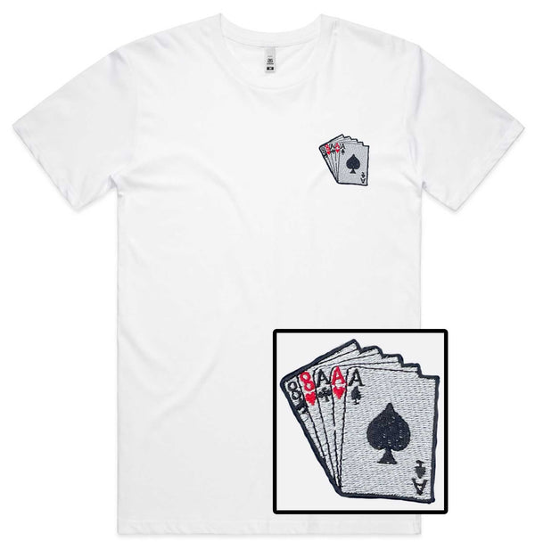 Poker Cards Embroidered T-Shirt