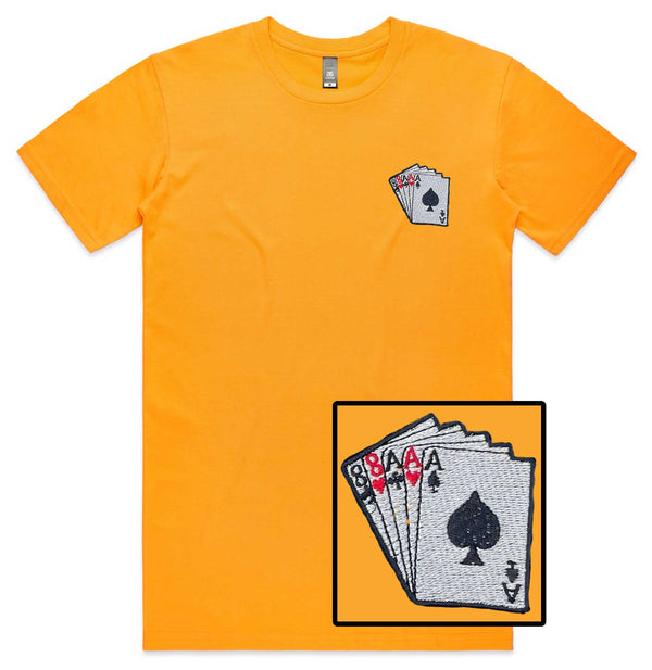 Poker Cards Embroidered T-Shirt
