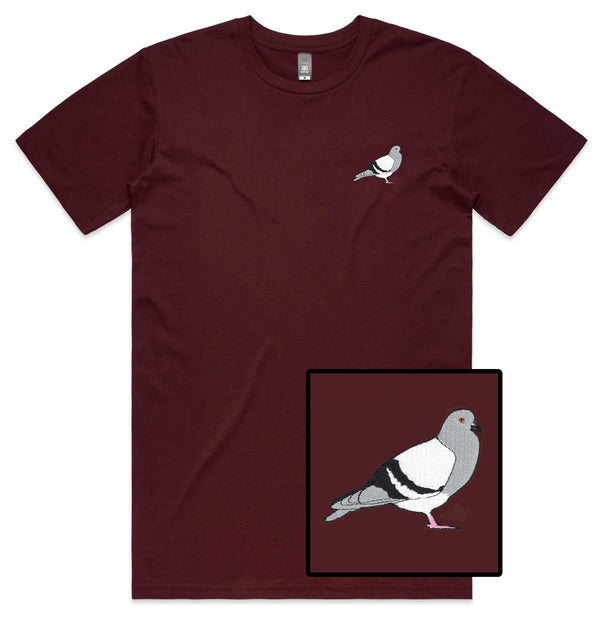 Pigeon Embroidered T-Shirt