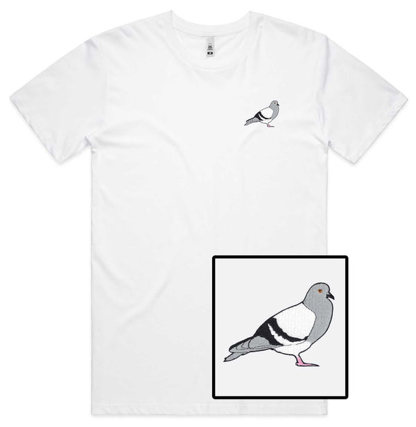 Pigeon Embroidered T-Shirt