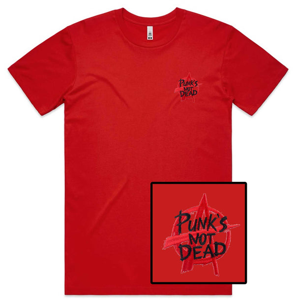 Punk's Not Dead Embroidered T-Shirt