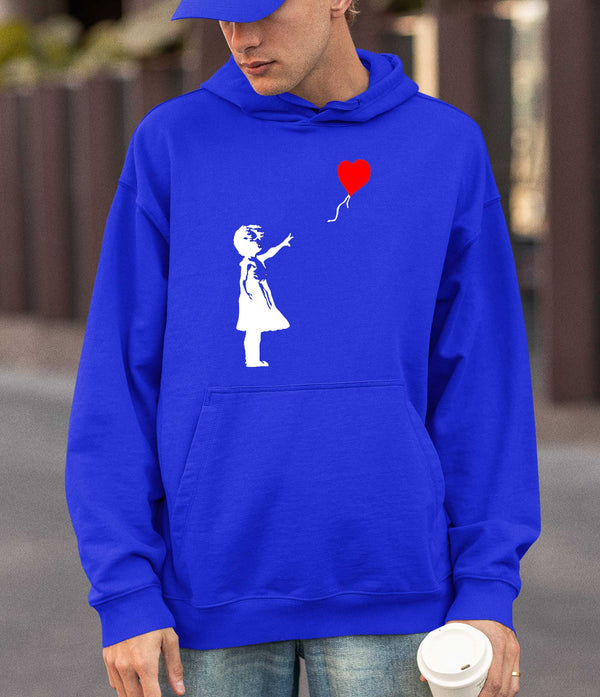 Banksy Hoodie - Girl with a Heart Baloon