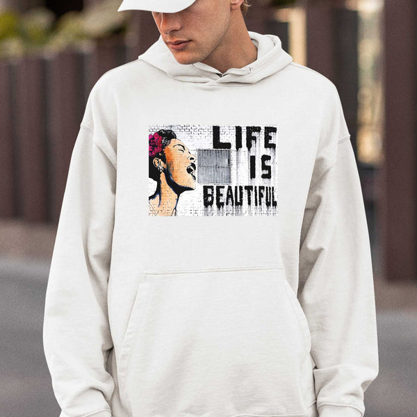 Banksy Hoodie - Life is Beautiful