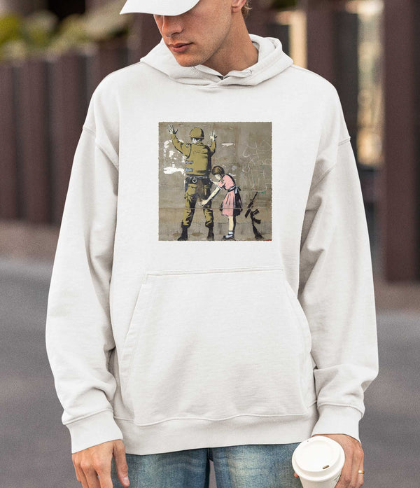 Banksy Hoodie - Girl and a Soldier