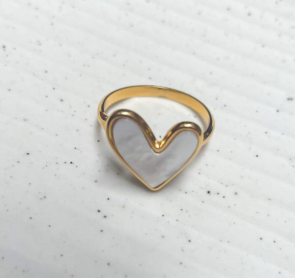 Heart Ring With Stone