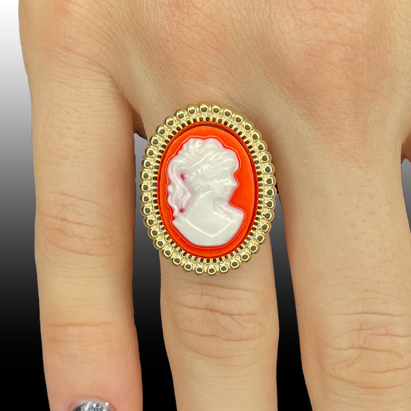 Stainless Steel Ring- Cameo