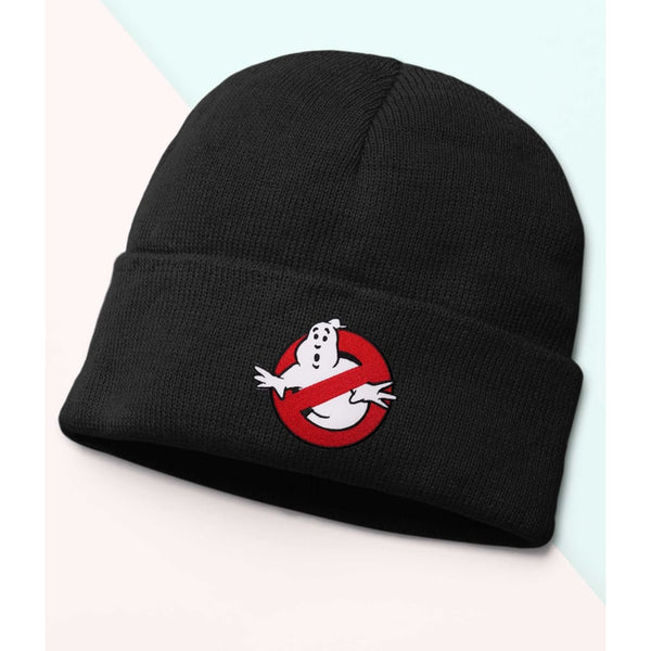 Ghost Beanie, ghostbuster, Cozy winter beanie with elegant patterns, animal embroidery, soft knit beanie, plain colour beanies