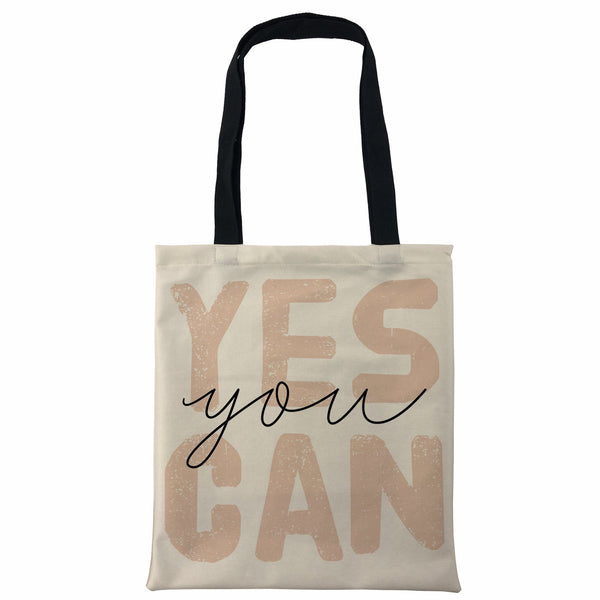 Yes You Can Printed Tote Bag, Gift Tote Bag, Graphic Design Bags