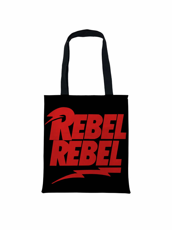 Rebel Rebel Black Tote Bag, David Bowie Tote bag