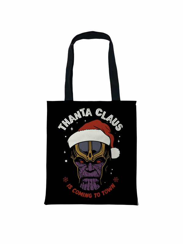 Thanta Claus is coming to town Tote Bag, Santa Thanos Tote Bag