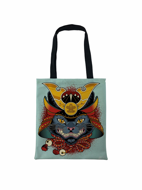 Samurai Cat Tote Bag