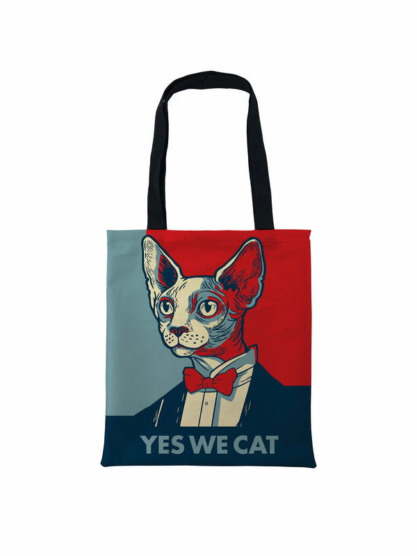 Yes We Cat Tote Bag, Cat Power Tote Bag