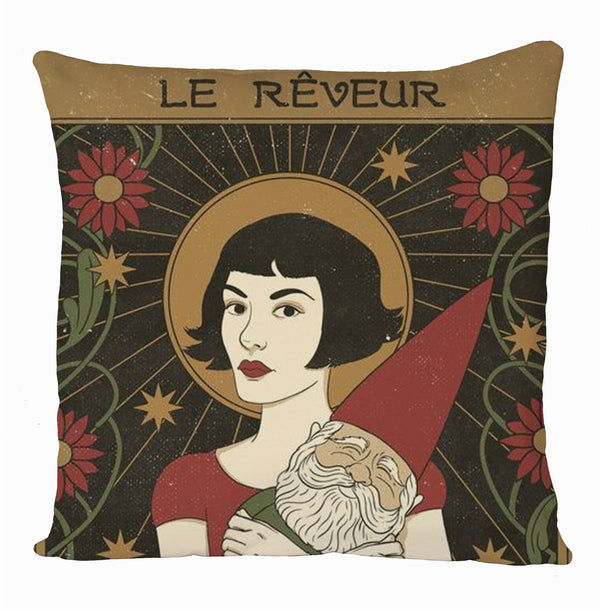 Dreamer Amélie illustration, Le Reveur Amelie Cushion Covers