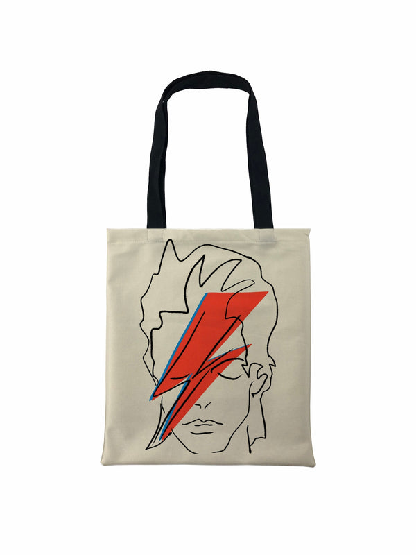 David Bowie Line Art Tote Bag