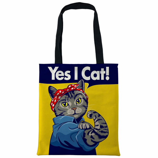 Yes I Cat Tote Bag, Cat Power Tote Bag