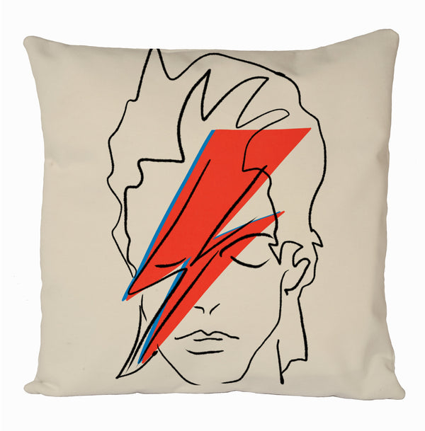 David Bowie Line Art All Over Printed Cushion Covers