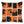 Load image into Gallery viewer, Black Cat Design Orange Blocks Cushion Cover
