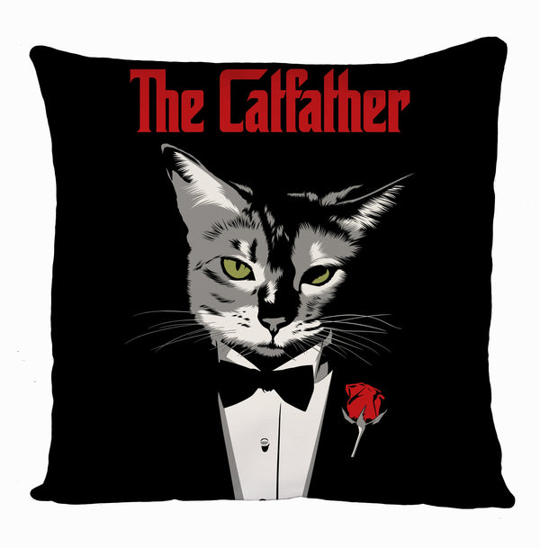 The Catfather 'The Godfather'  Cushion Cover, Gift Home Decoration, Graphic Design Cushion Covers
