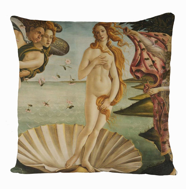 Sandro Botticelli Art The Birth of Venus Cushion Cover, Botticelli Art Cushion Cover