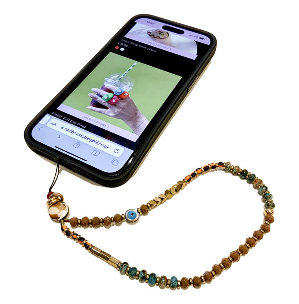 Phone Charm - Murano Beads